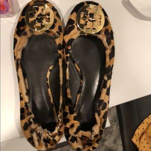 Leopard Tory Burch flats